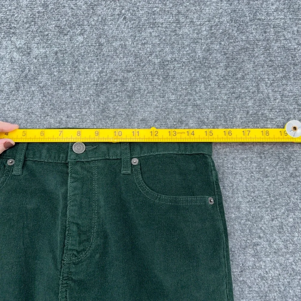Old Navy Slim Corduroy Pants Forest Green Size 16‎ Regular Adjustable Waist